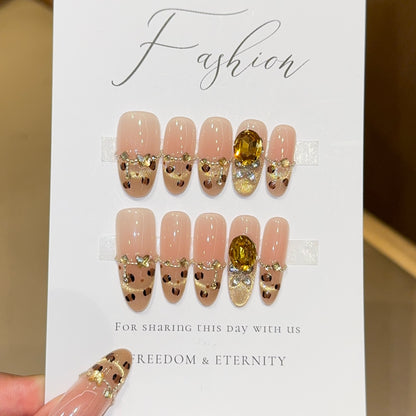 Glam Citrine Drip Press-Ons
